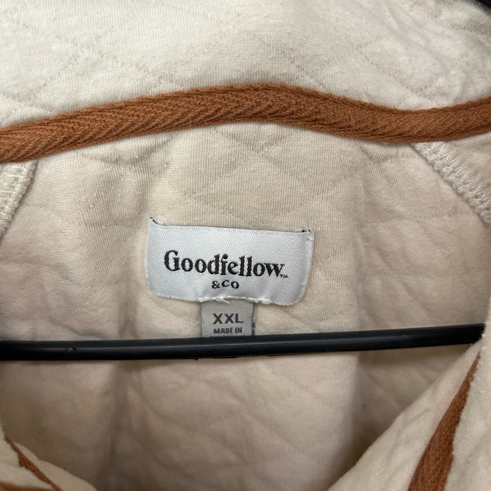 Goodfellow & Co Cream Quilted Pullover Sweater - Picture 3 of 3